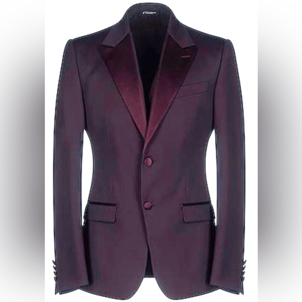 Dolce&Gabana Tuxedo Blazer wine/ Bordeaux Color size 40 US / 50 Italia NWT